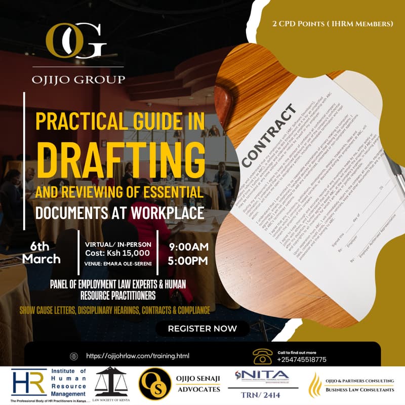 Cover Image for Practical Guide in Drafting and Reviewing of Essential Documents at Workplace.