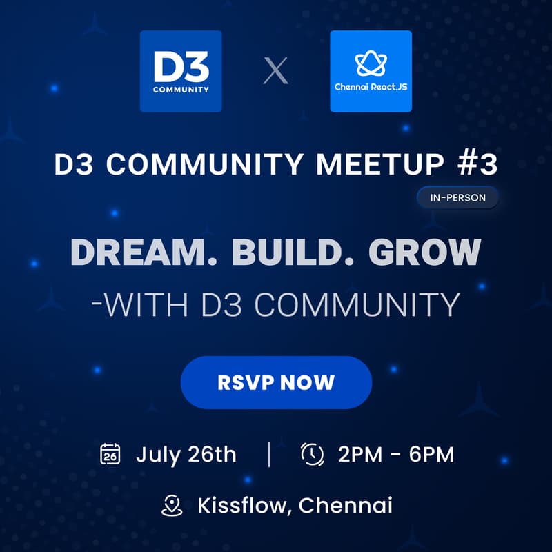 Cover Image for D3 Community Meetup #3