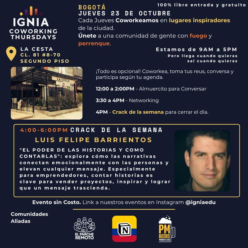 Cover Image for Ignia Coworking Thursdays - 23 de Octubre