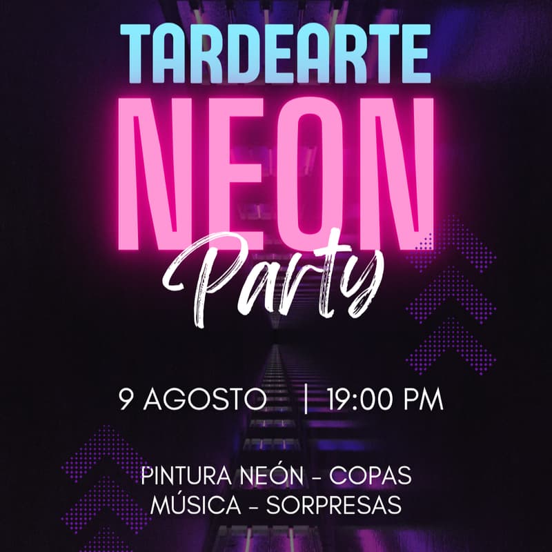 Cover Image for Tardearte NEÓN PARTY 🐠 9 Agosto 19h