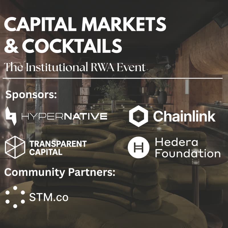 Cover Image for Capital Markets & Cocktails: The Institutional RWA Event