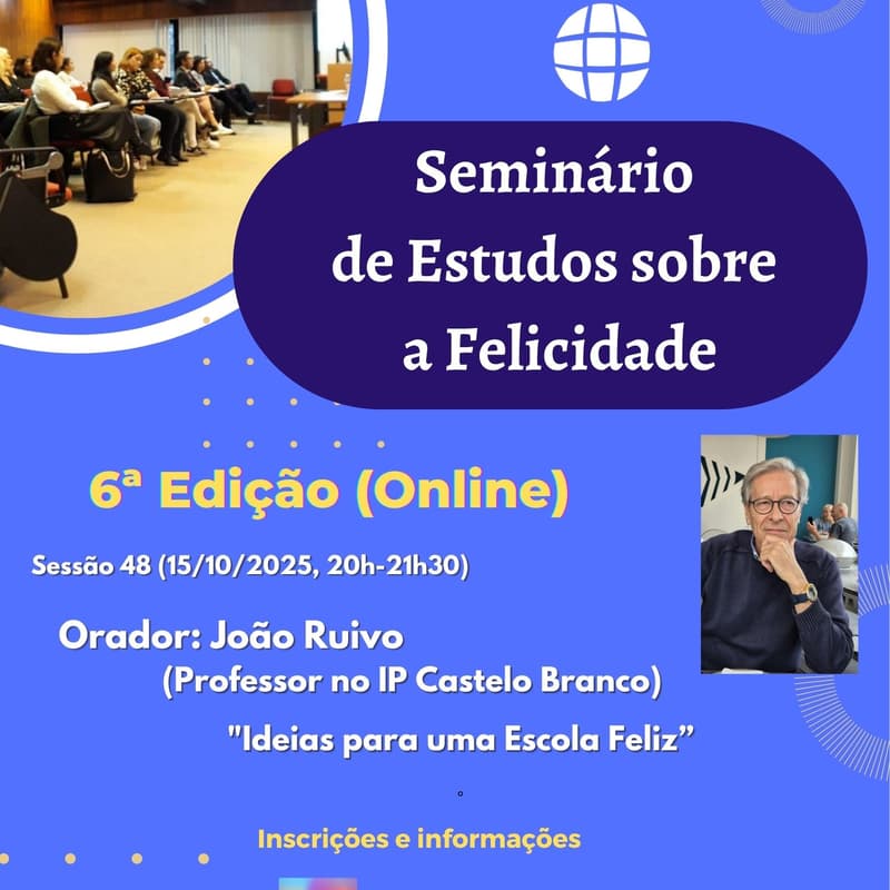 Cover Image for 48º Seminário Online de Estudos sobre a Felicidade