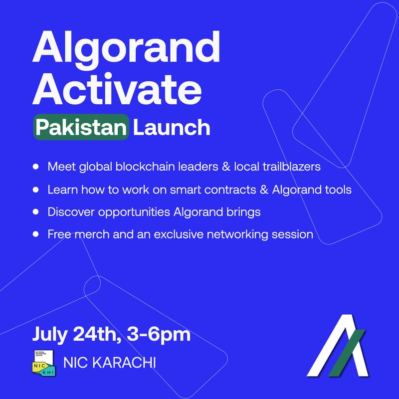 Cover Image for Algorand Activate - Pakistan Launch