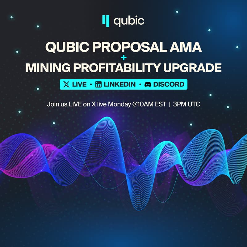 Cover Image for Qubic Proposal AMA + Mining Profitability Upgrade