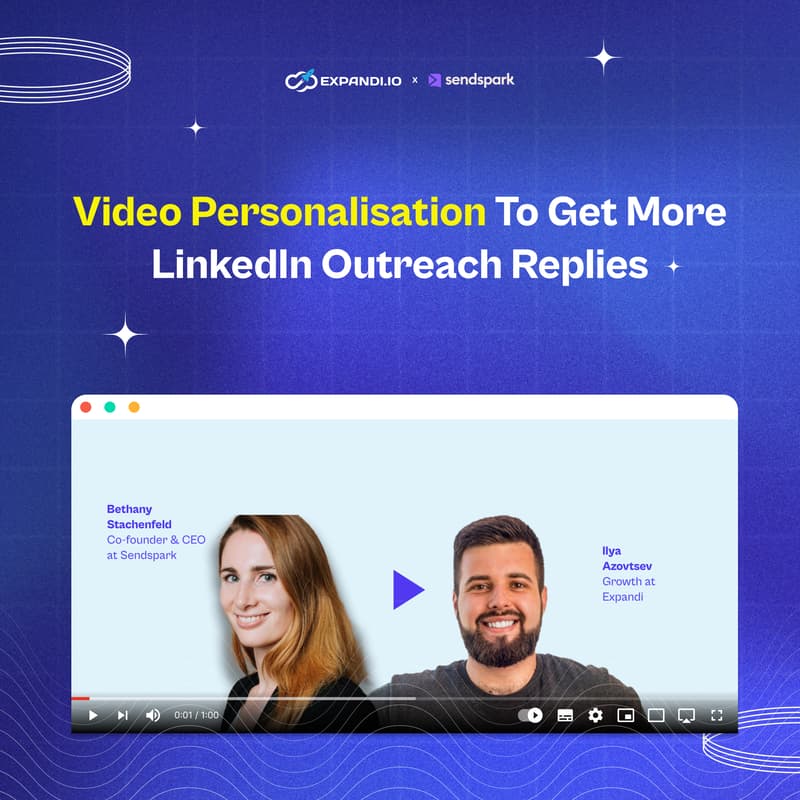 Cover Image for How to use Video Personalisation on LinkedIn to get 2x more replies