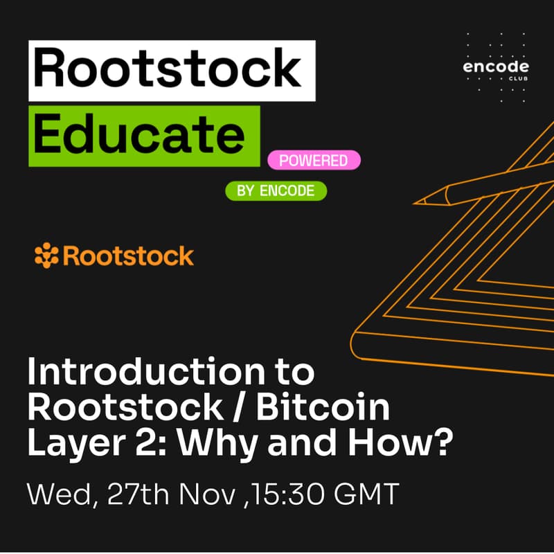 Cover Image for Rootstock Educate: Introduction to Rootstock / Bitcoin Layer 2: Why and How?