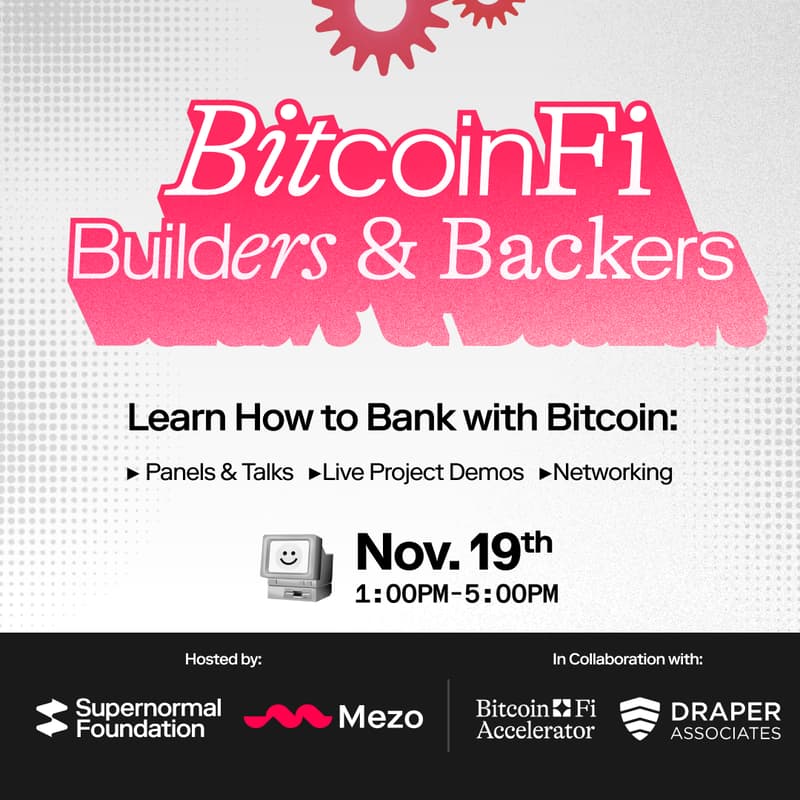 Cover Image for BitcoinFi Builders and Backers