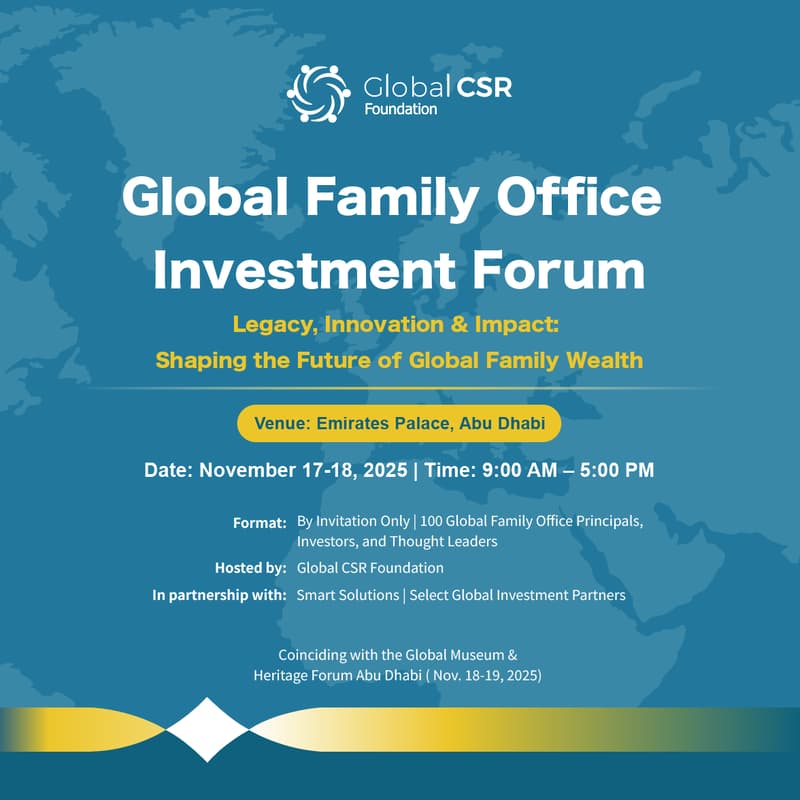 Cover Image for Global Family Office Investment Forum & Roadshow