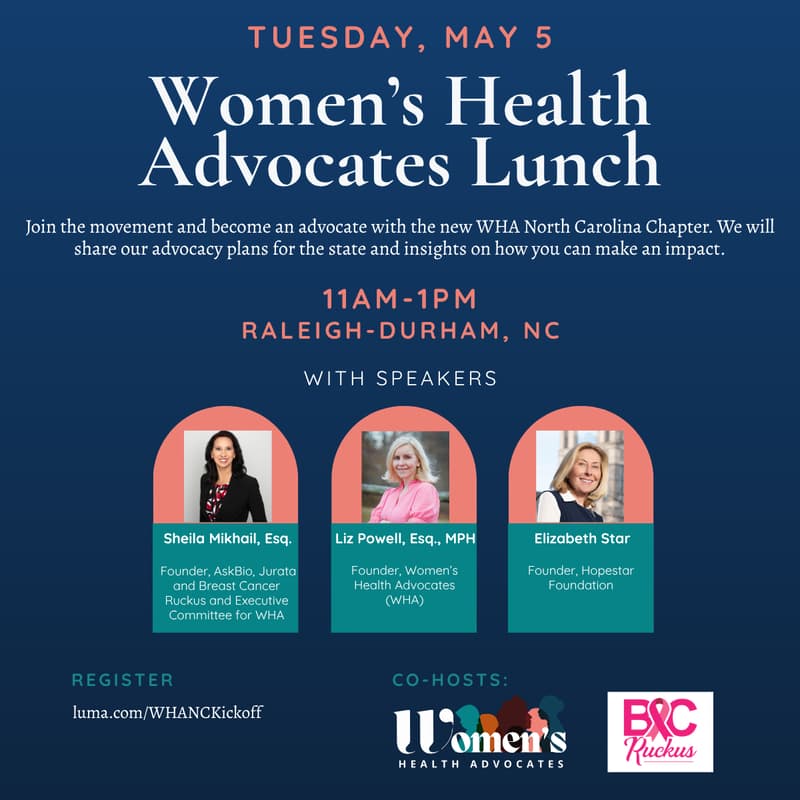 Cover Image for Women's Health Advocates North Carolina Kickoff