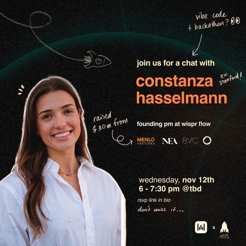 Cover Image for Fireside Chat with Constanza Hasselmann - Founding PM at Wispr Flow