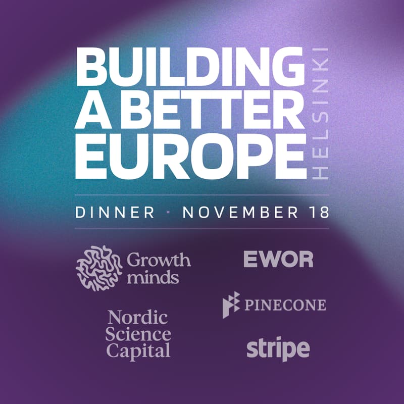 Cover Image for Building a Better Europe • Dinner | Helsinki