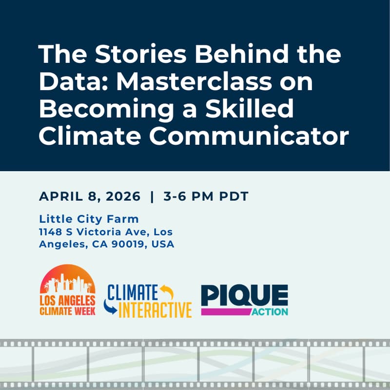 Cover Image for The Stories Behind the Data: Masterclass on Becoming a Skilled Climate Communicator
