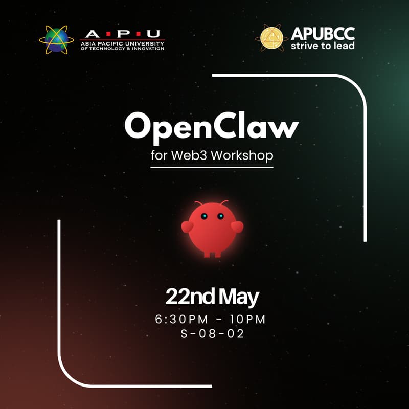 Cover Image for OpenClaw for Web3 Workshop