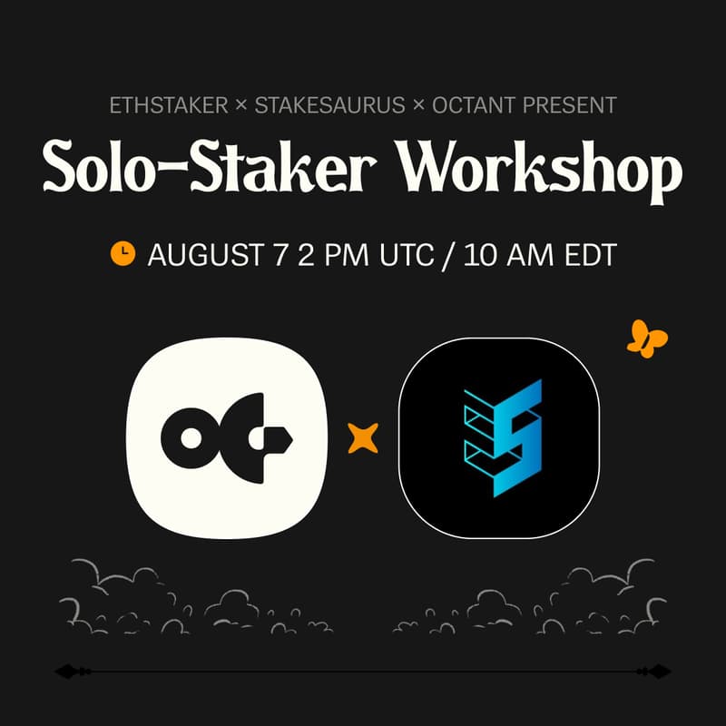 Cover Image for Solo-Staker Private Workshop by ETHStaker x Octant