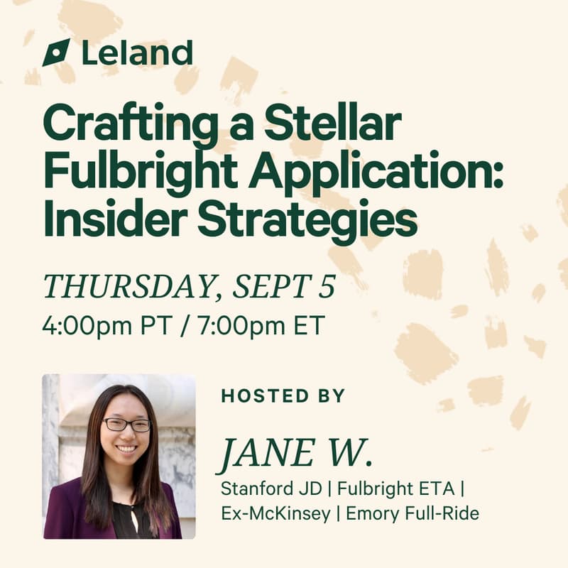 Cover Image for Crafting a Stellar Fulbright Application: Insider Strategies