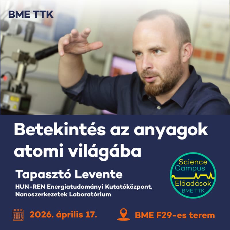 Cover Image for Betekintés az anyagok atomi világába - Tapasztó Levente előadása