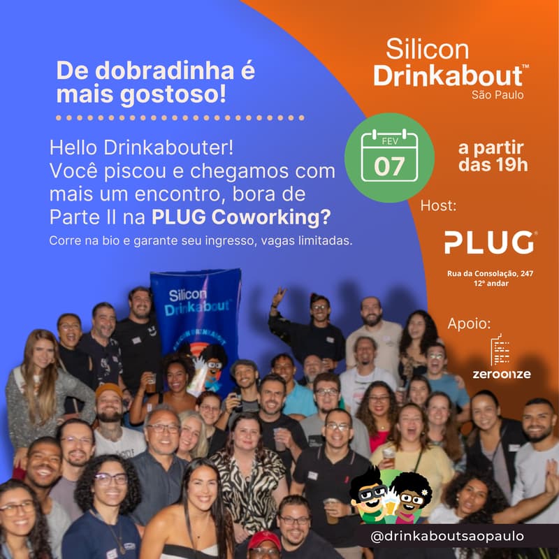 Cover Image for Silicon Drinkabout SP na PLUG Coworking - Parte II