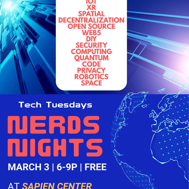 Cover Image for Nerds Nights @ Sapien Center