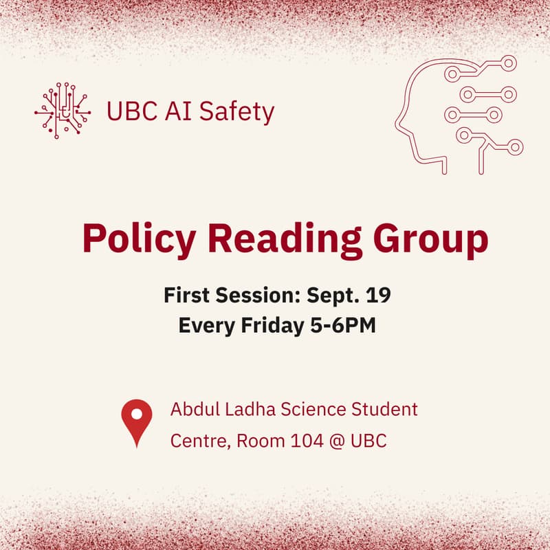Cover Image for Fall 2025 AI Policy Reading Group Session 1