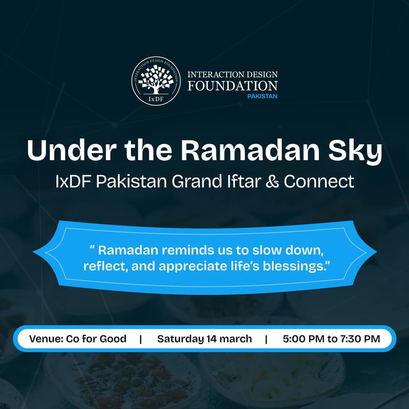 Cover Image for Under The Ramadan Sky IxDF Pakistan Grand Iftar & Connect