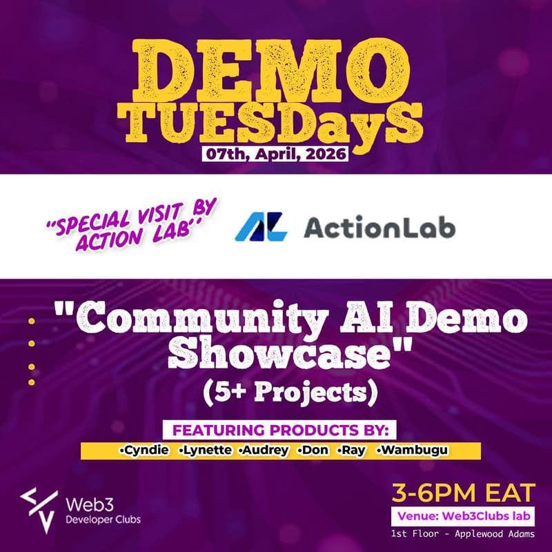 Cover Image for DEMO TUESDAYS: Web3Clubs + Action Lab