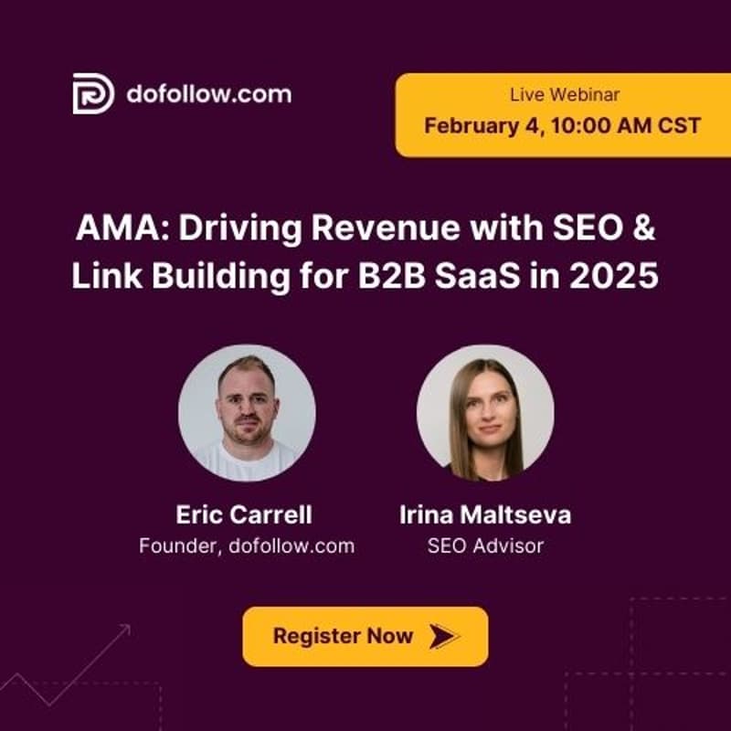 AMA: Driving Revenue with SEO & Link Building for B2B SaaS in 2025 ...