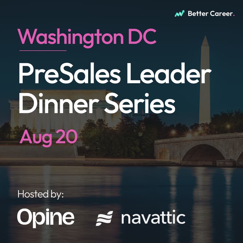 Cover Image for PreSales Leader Dinner Series [Wash DC]
