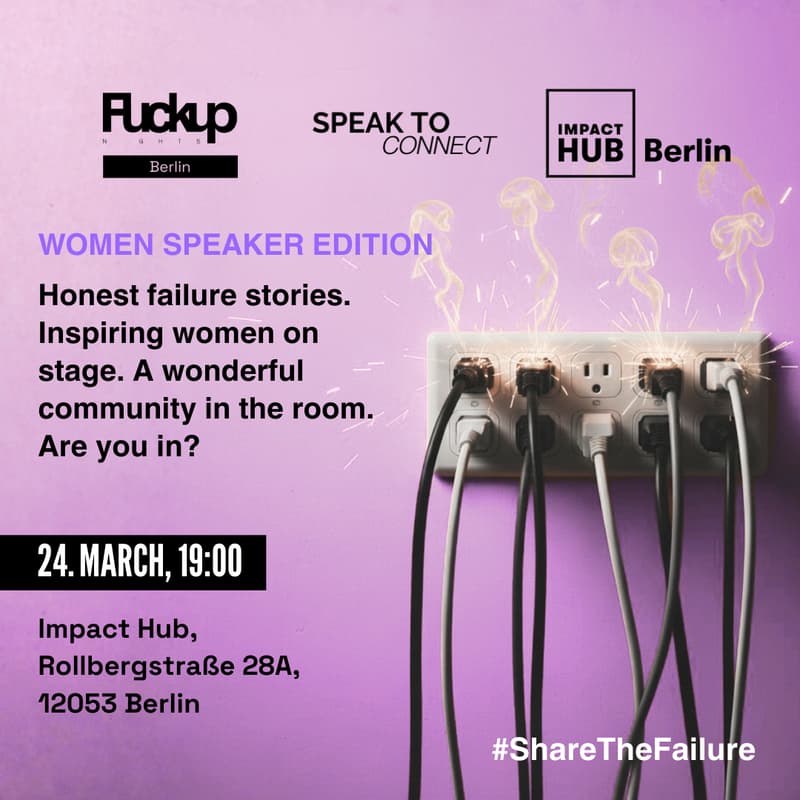 Cover Image for Fuckup Nights – WOMEN SPEAKER Edition
