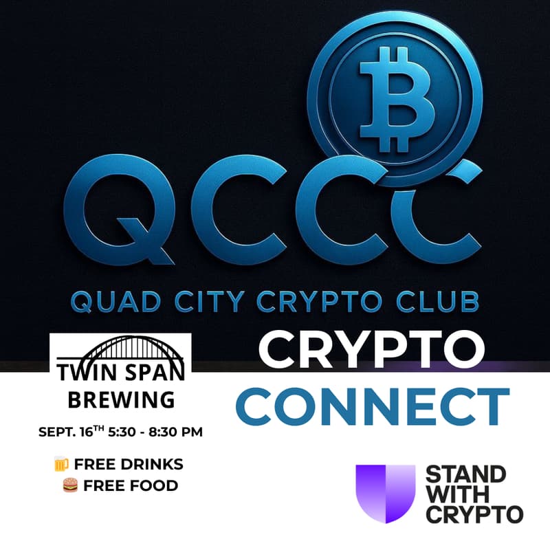 Cover Image for QCCC x Stand With Crypto: Crypto Connect Mixer @ Twin Span Brewing