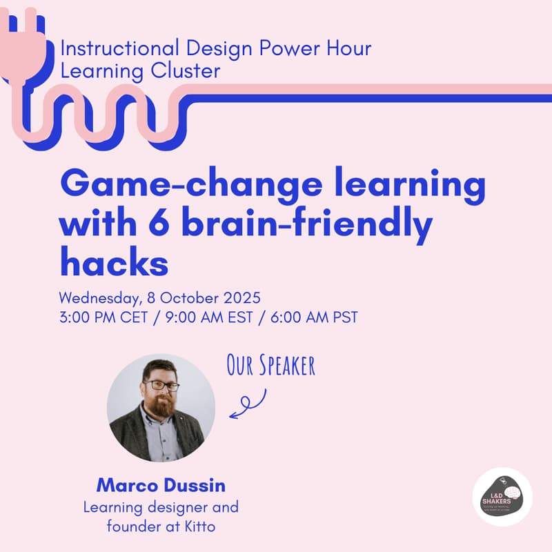 Cover Image for ID Power Hour | Game-change learning with 6 brain-friendly hacks