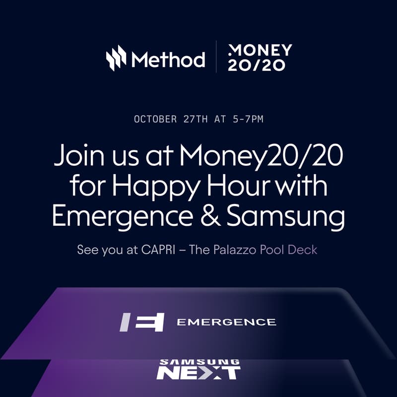 Cover Image for Money20/20 Happy Hour: Method, Emergence, and Samsung Next