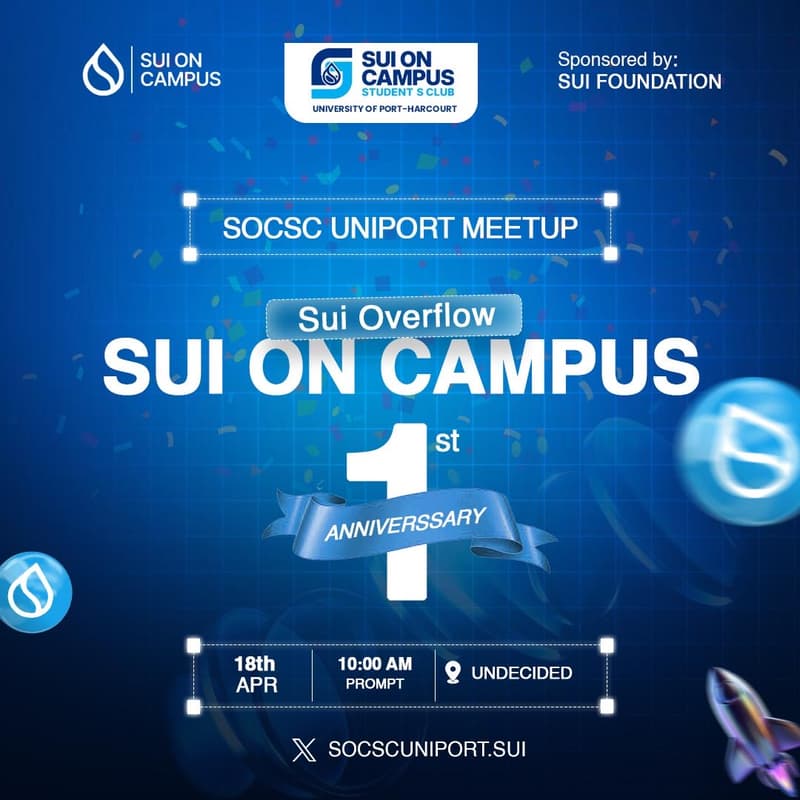 Cover Image for SUI ON CAMPUS 1ST ANNIVERSARY MEETUP