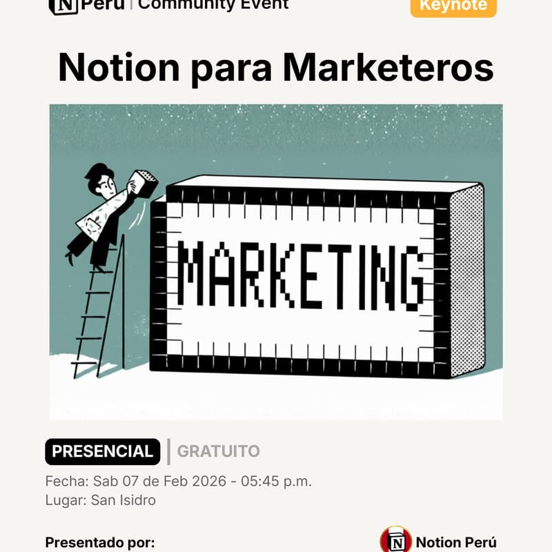 Cover Image for Notion para Marketeros