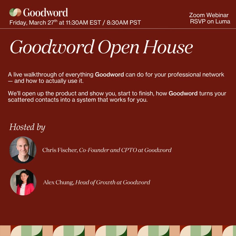 Cover Image for Goodword Office Hours: How to Use Goodword with Claude