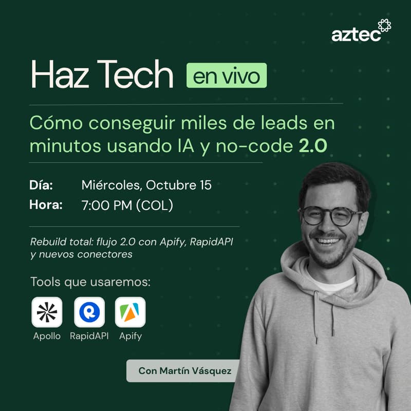 Cover Image for Cómo conseguir miles de leads usando IA y no-code (2.0)