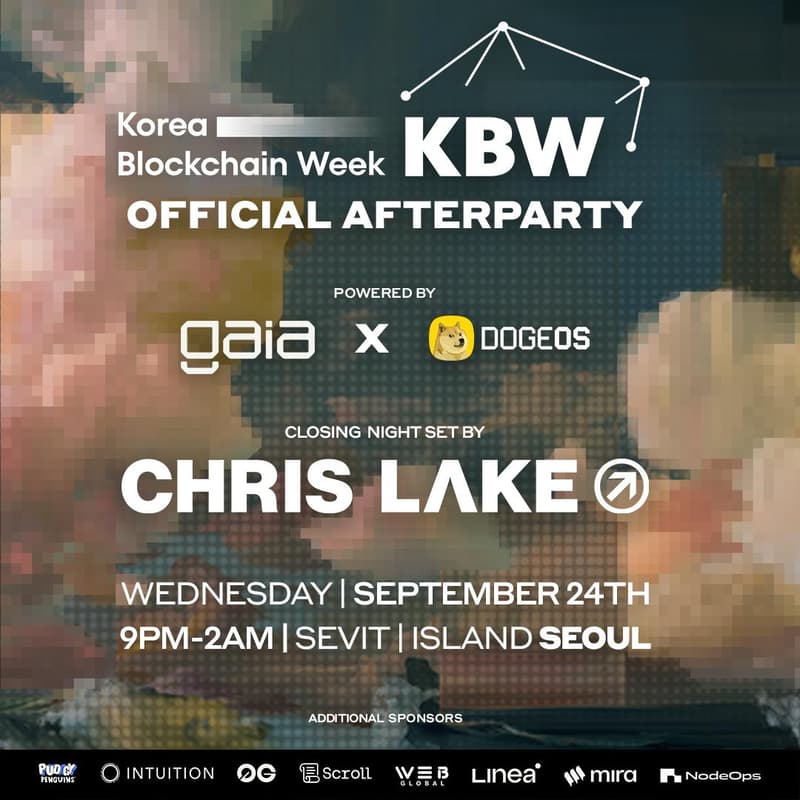 Cover Image for KBW 2025 Official Afterparty | Closing Night with Chris Lake | Powered by Gaia x DogeOS