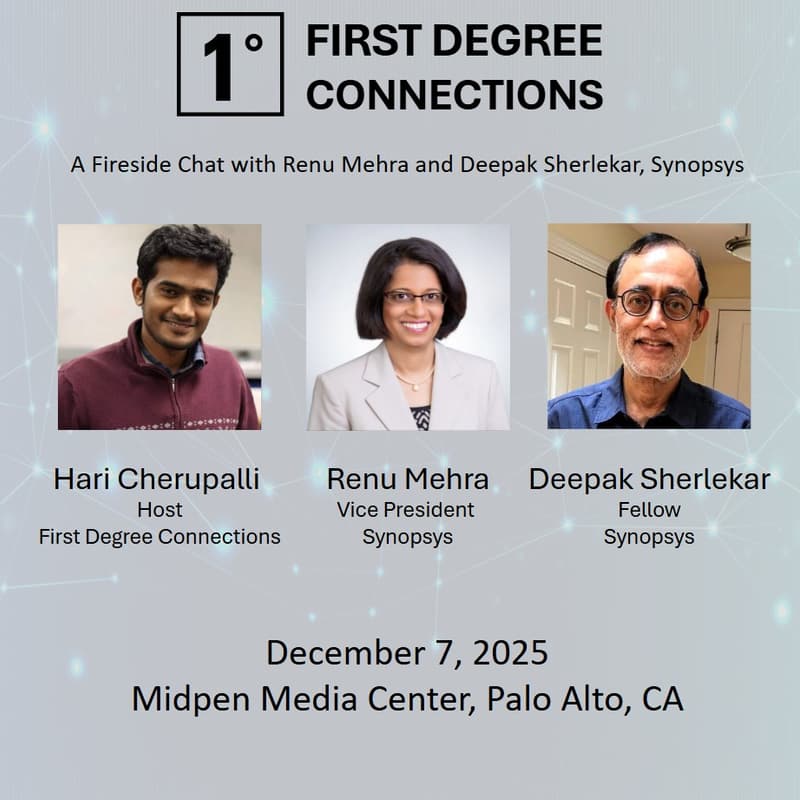 Cover Image for First Degree Connections ft. Renu Mehra and Deepak Sherlekar