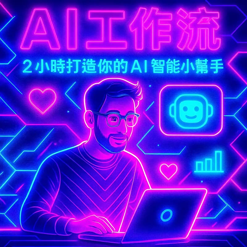 Cover Image for (好評加開第三場)從零開始的 AI 工作流：2小時打造你的 AI 智能小幫手