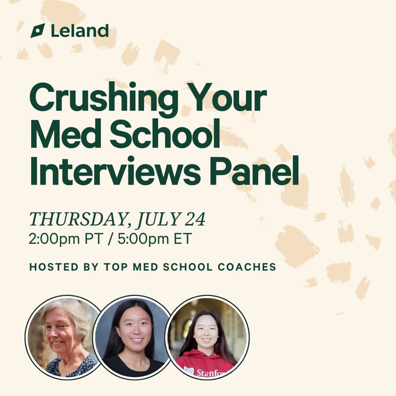 Cover Image for Crushing Your Med School Interviews Panel
