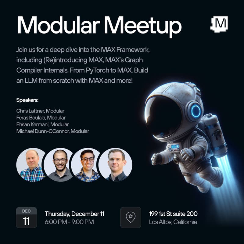 Cover Image for Modular Meetup: Inside the MAX Framework