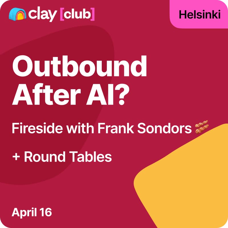 Cover Image for Clay in Helsinki: Outbound After AI?