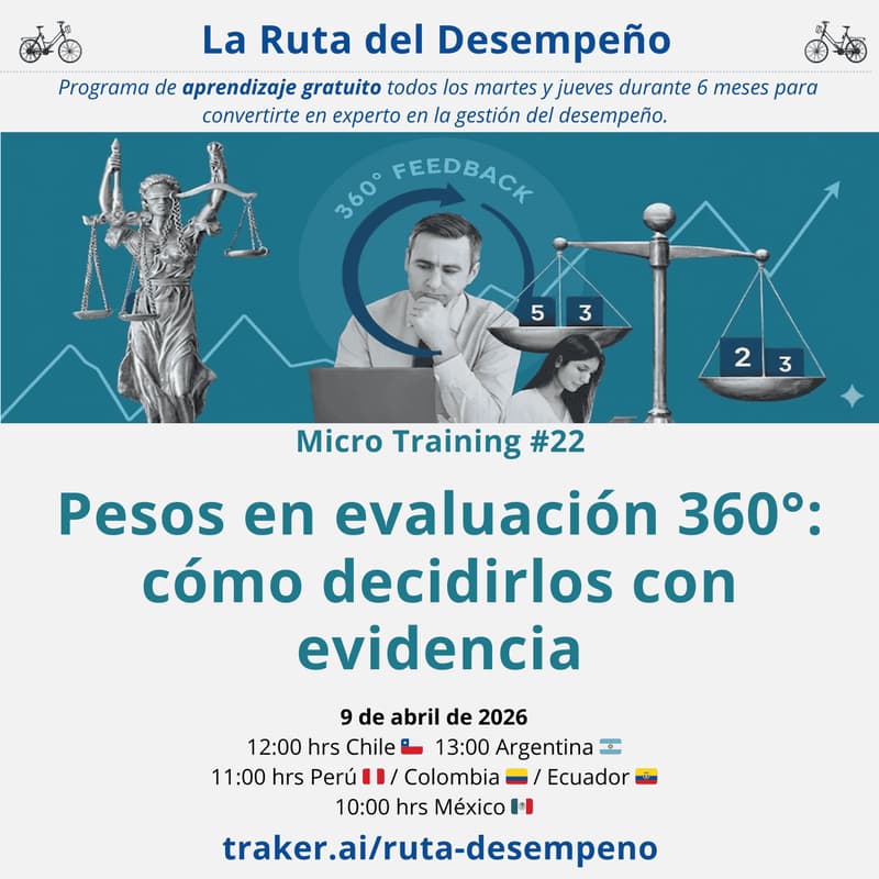 Cover Image for MicroTraining #22 Pesos en evaluación 360°: cómo decidirlos con evidencia