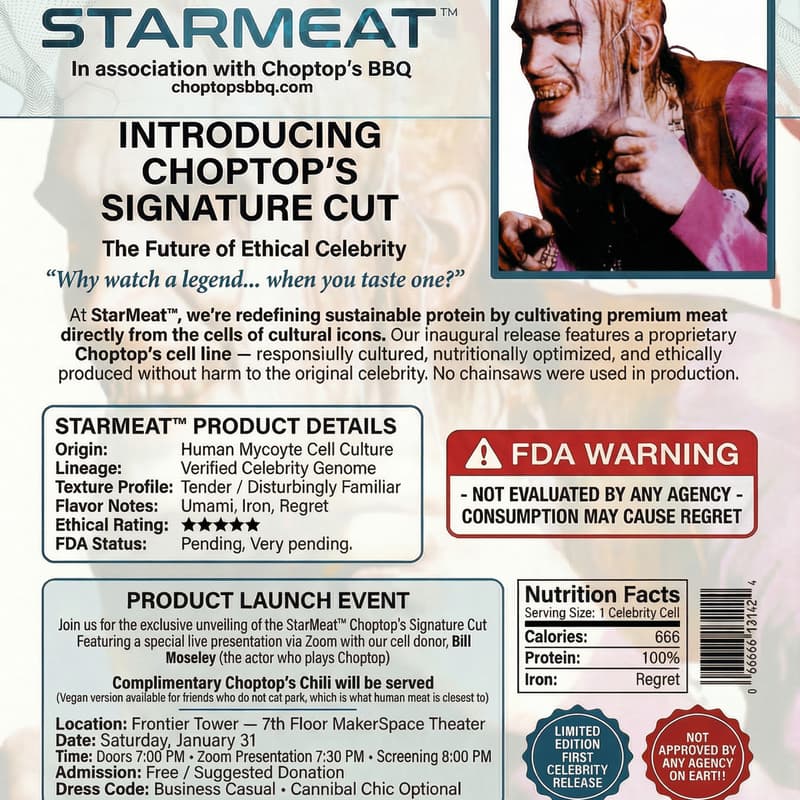 Cover Image for StarMeat™ Product Launch: Choptop Signature Cut - Open Registration