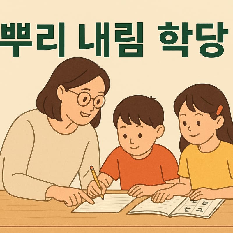 Cover Image for <뿌리내림학당: 자녀 한글 교육> 사전 신청서 by TAKEROOT