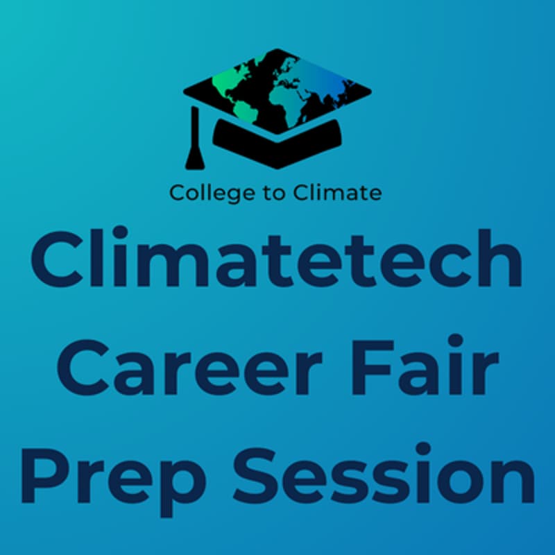 Cover Image for Climatetech Career Fair Prep Session
