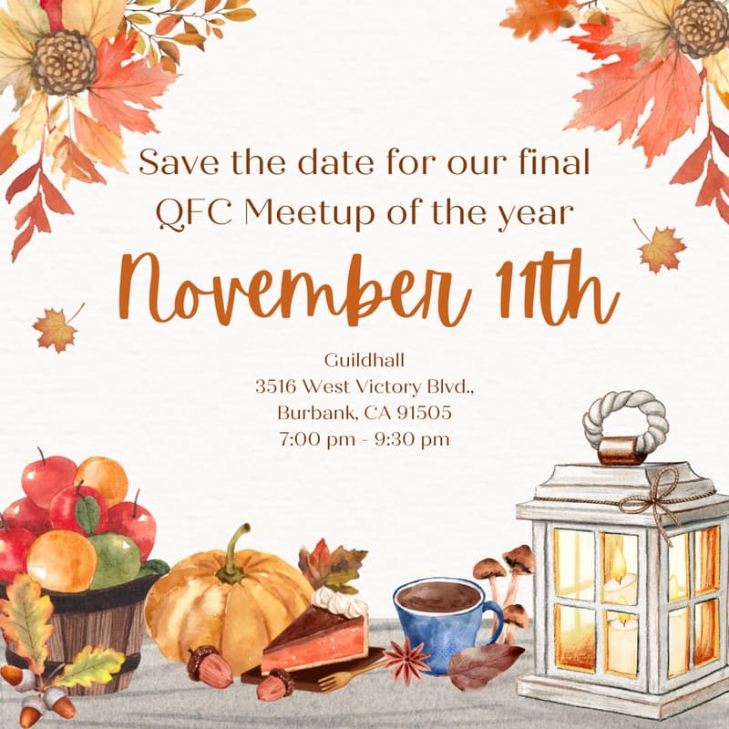 Cover Image for QFC's final 2025 monthly meetup