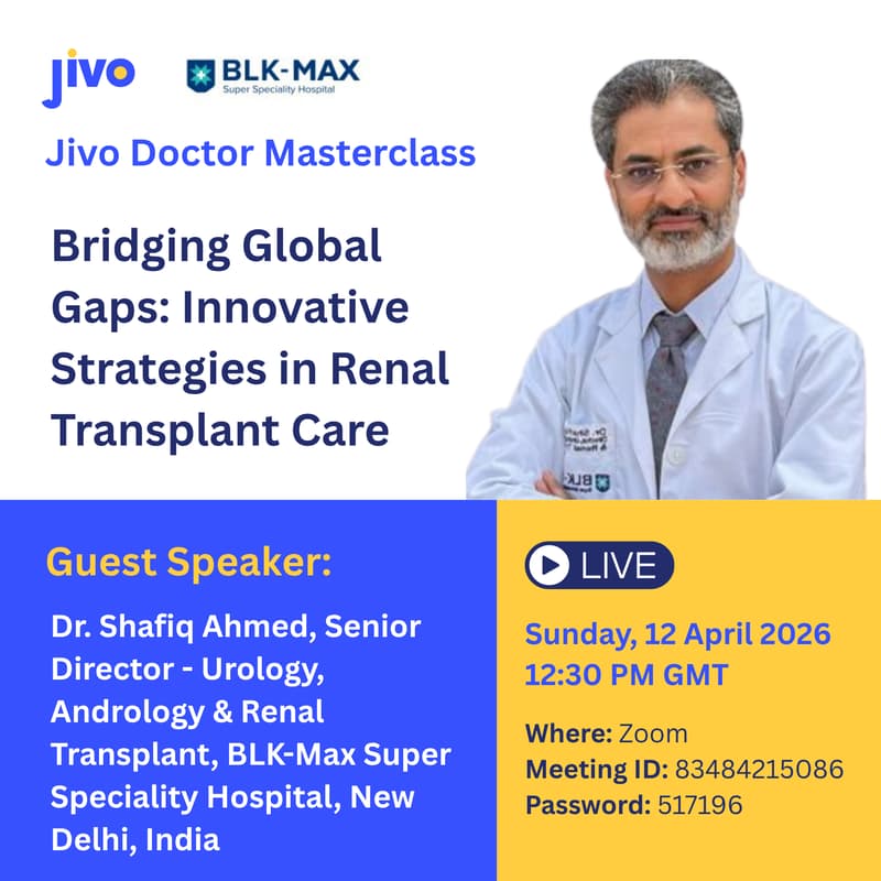 Cover Image for Jivo Masterclass | Bridging Global Gaps: Innovative Strategies in Renal Transplant Care