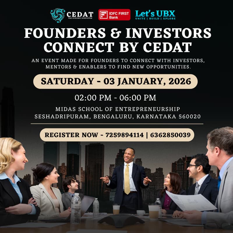 Cover Image for Founders & Investors Connect by CEDAT