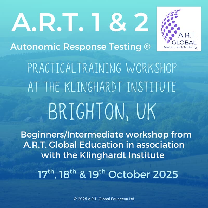 Cover Image for Autonomic Response Testing A.R.T.® 1 & 2 Practical Training Workshop in Brighton, UK