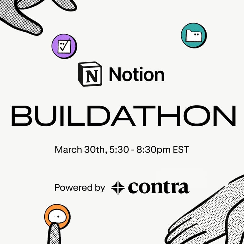 Cover Image for Notion Buildathon powered by Contra: NYC